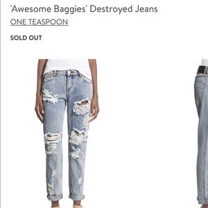 One by One Teaspoon Jeans. Size 27